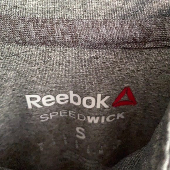 REEBOK 1/4 ZIP PULLOVER Long Sleeve Black Shirt, M - Picture 2 of 6